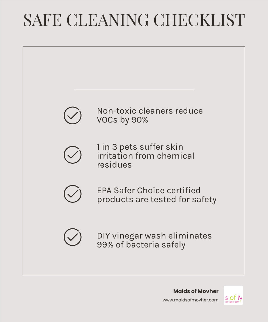 quick guide to safe cleaning products for families and pets infographic quick guide to safe cleaning products for families and pets infographic