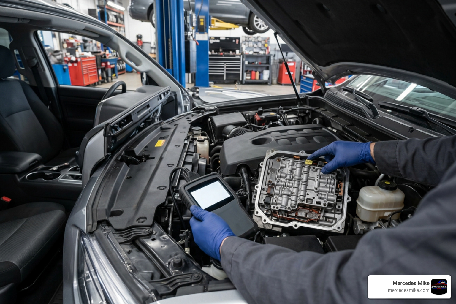 Audi transmission diagnostic scan and mechatronic unit inspection