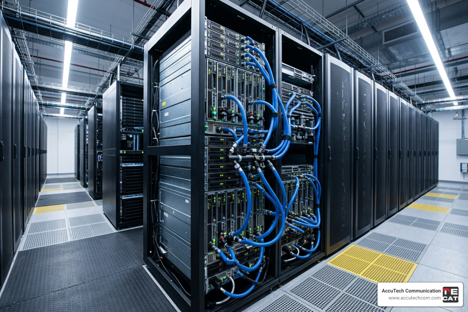 liquid-cooled server rack