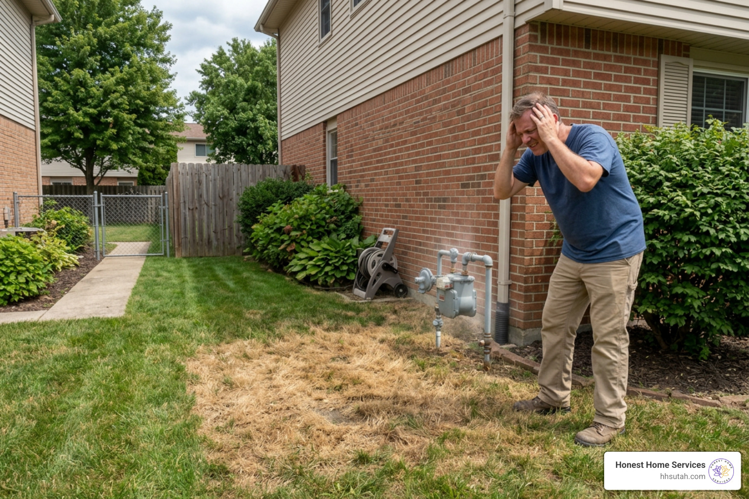 Signs of a gas leak: dead grass, hissing sound, physical symptoms Signs of a gas leak: dead grass, hissing sound, physical symptoms