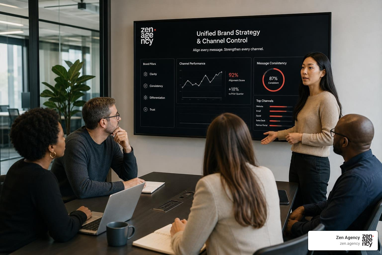 Unified brand strategy and channel control execution Unified brand strategy and channel control execution