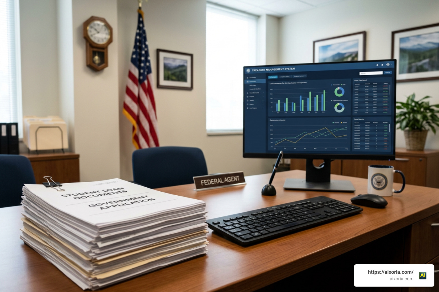 student loans treasury management system federal documents