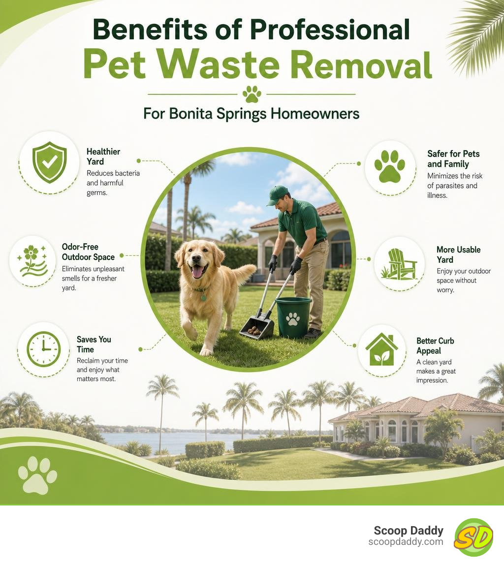 Benefits of professional pet waste removal for Bonita Springs homeowners infographic infographic Benefits of professional pet waste removal for Bonita Springs homeowners infographic infographic