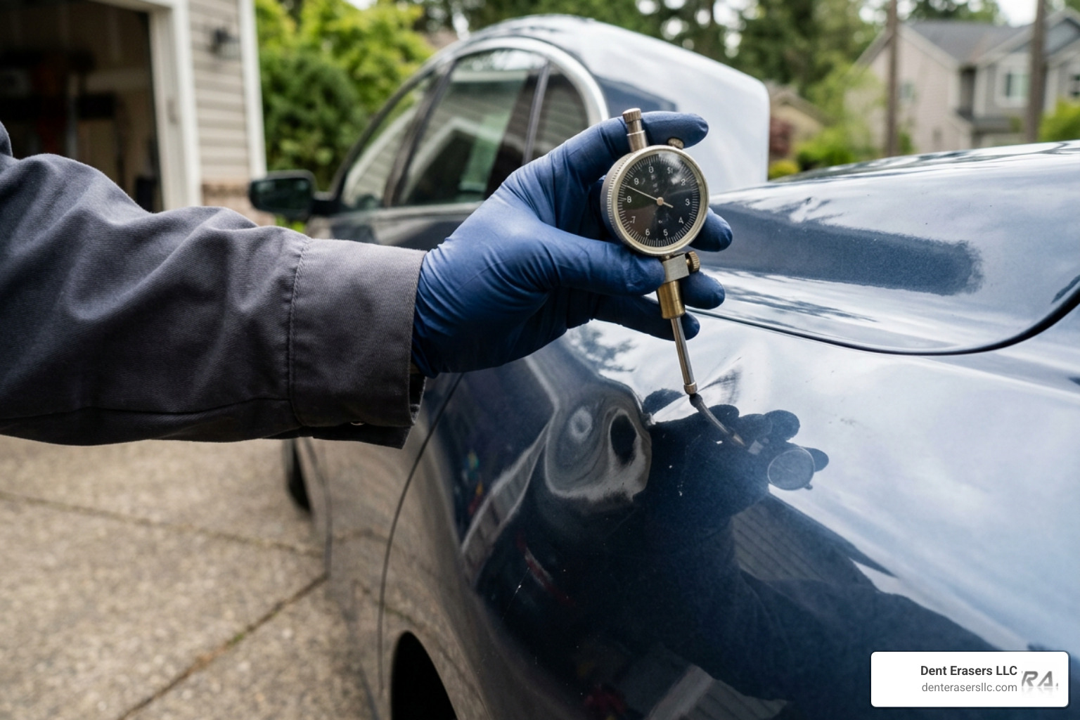 measuring a dented car fender for pricing Measuring A Dented Car Fender For Pricing