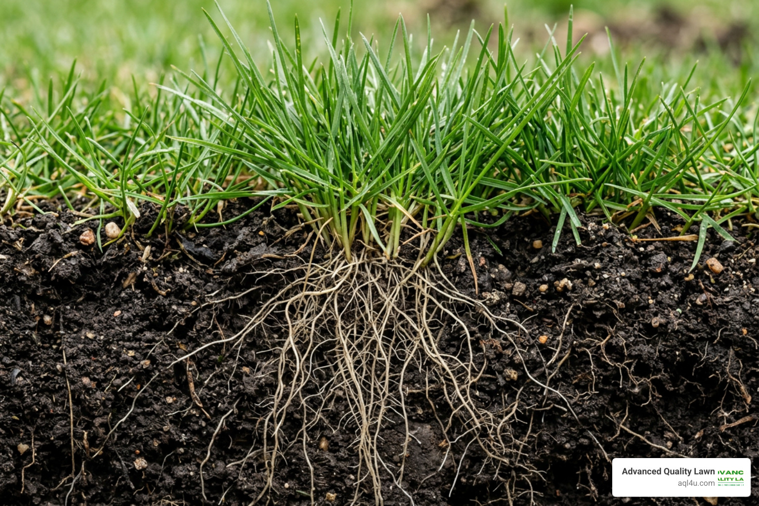 healthy grass roots in soil showing deep root development healthy grass roots in soil showing deep root development