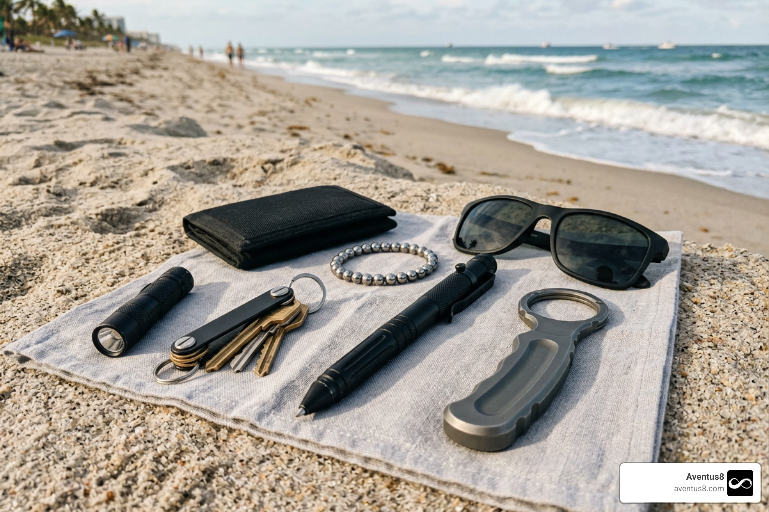 affordable brass knuckles dupes everyday carry gear on a Hollywood FL beach affordable brass knuckles dupes everyday carry gear on a Hollywood FL beach