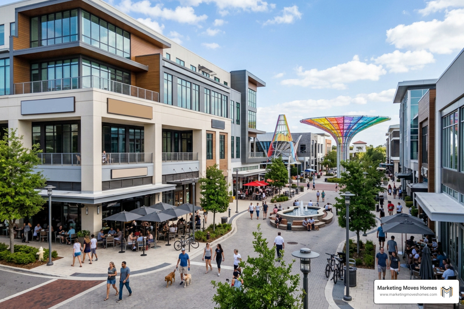 Lake Nona Town Center and modern commercial district Lake Nona Town Center and modern commercial district