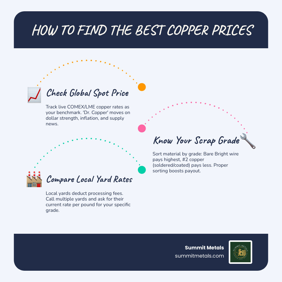 Copper supply chain from mine to scrap yard to bullion market infographic infographic