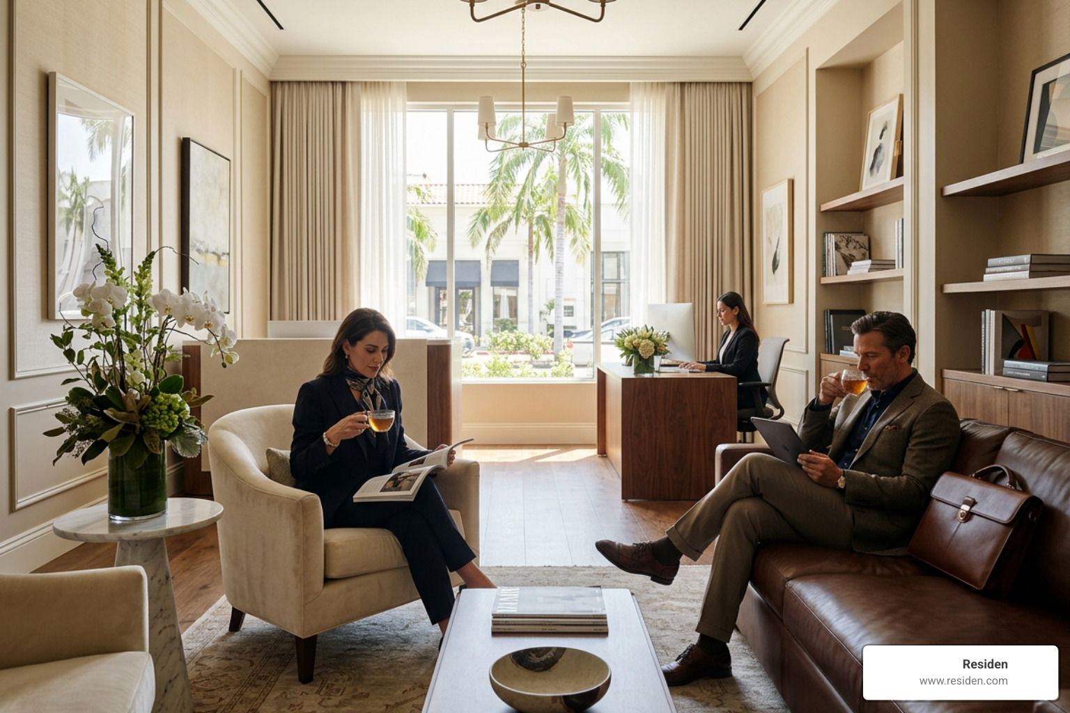 luxury concierge medical waiting room in Beverly Hills luxury concierge medical waiting room in Beverly Hills