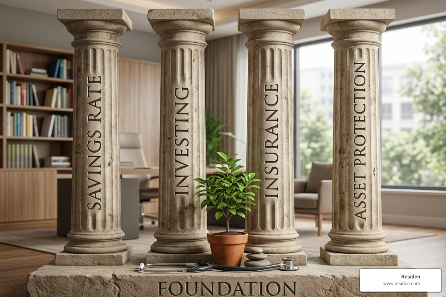 The core pillars of physician wealth building The core pillars of physician wealth building