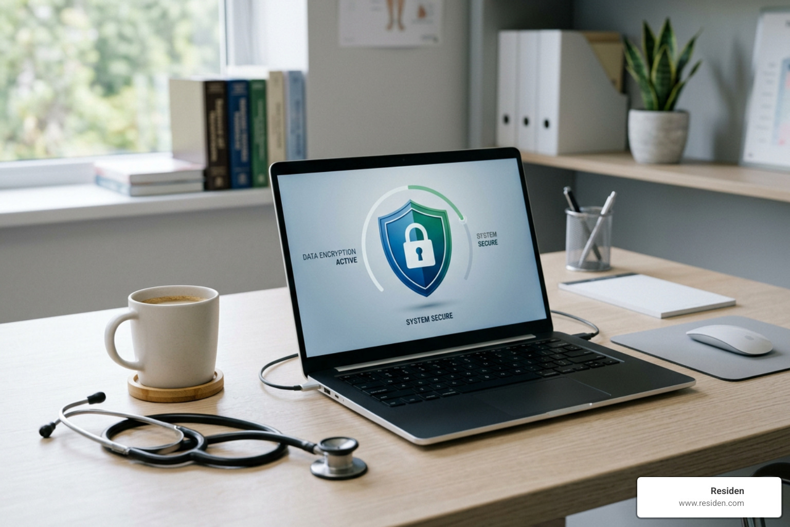 Secure data encryption and HIPAA compliance diagram Secure data encryption and HIPAA compliance diagram
