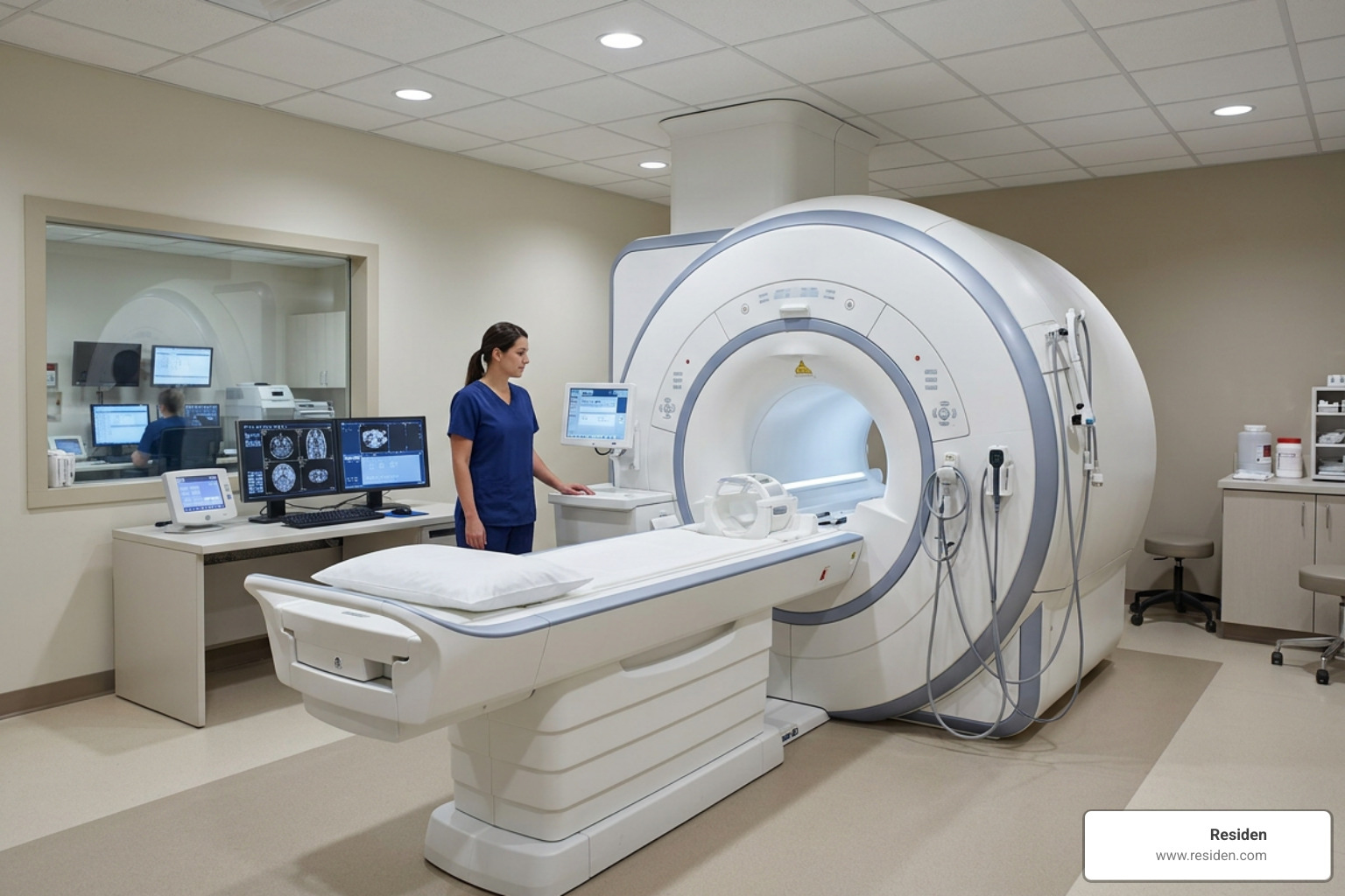 modern MRI scan machine in diagnostic center