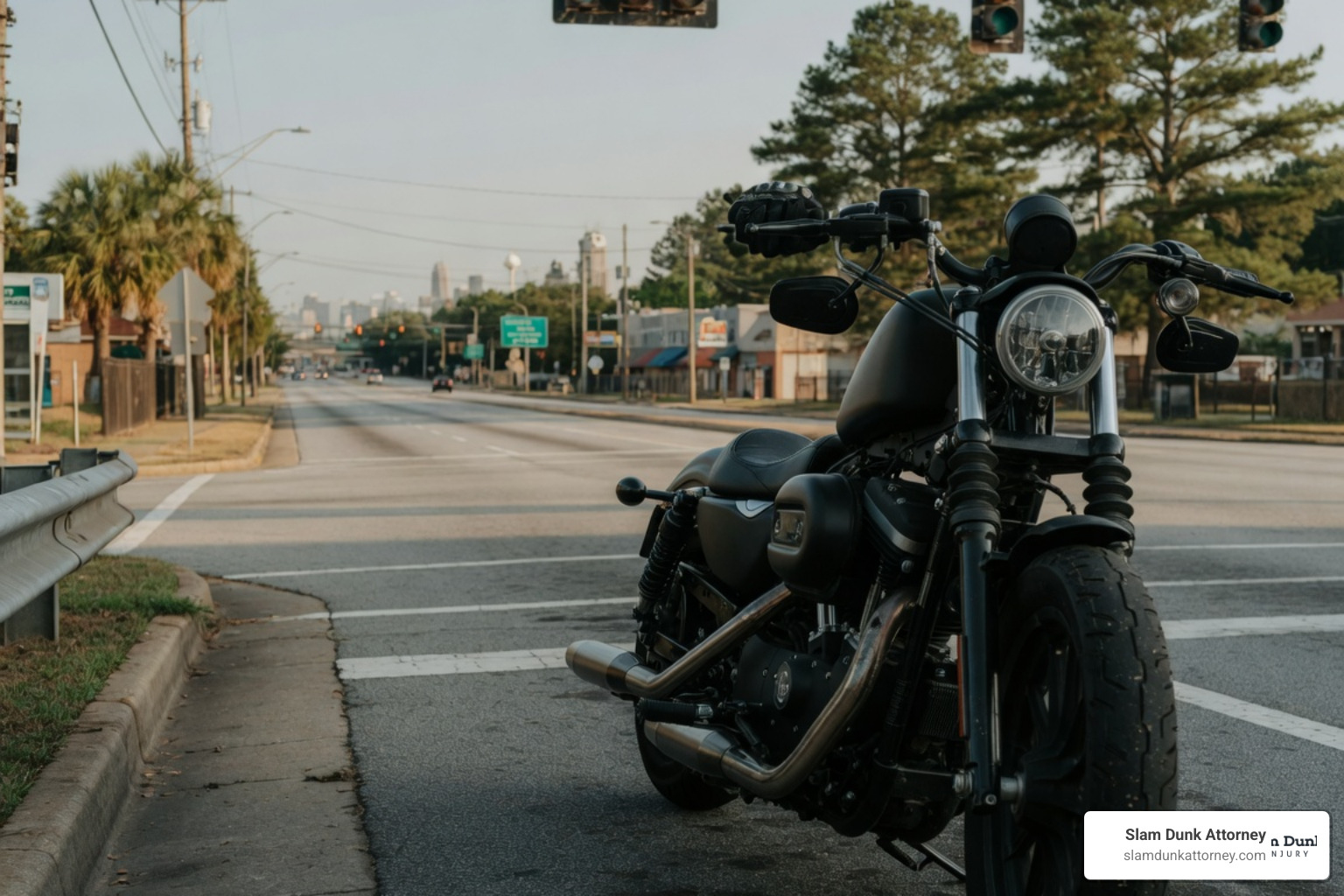 Business-casual attorney (no tie) discussing a case with a Hispanic client in casual clothes in an Atlanta office - Atlanta motorcycle accident attorney