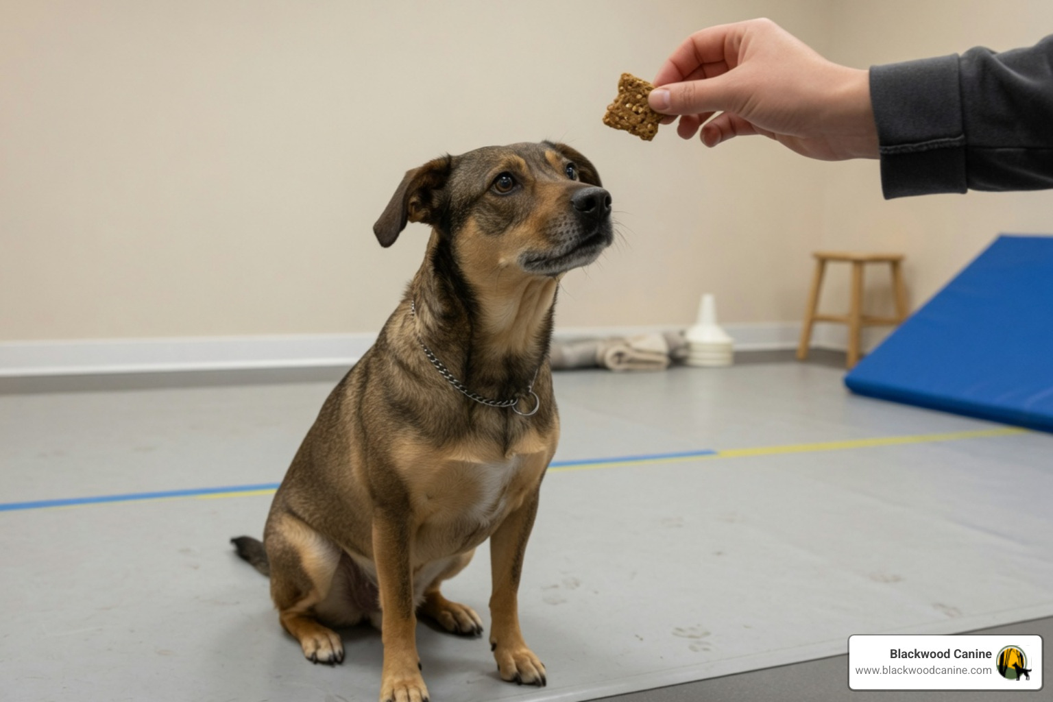 structured dog training facility with clear boundaries