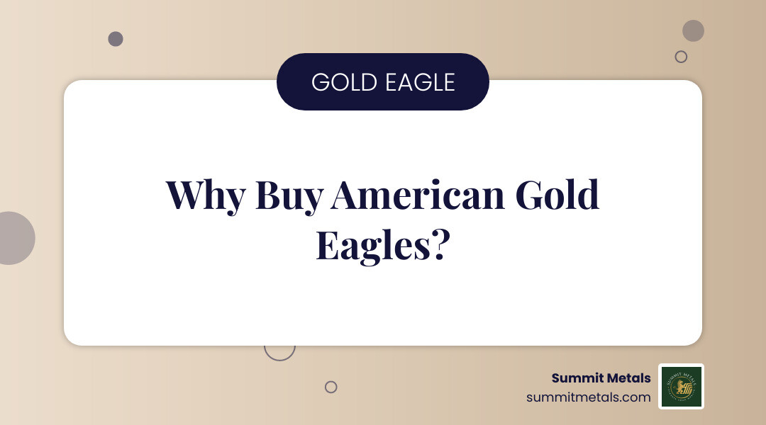 Infographic showing American Gold Eagle anatomy: face value, purity, sizes, IRA eligibility, and key buying facts infographic Infographic showing American Gold Eagle anatomy: face value, purity, sizes, IRA eligibility, and key buying facts infographic