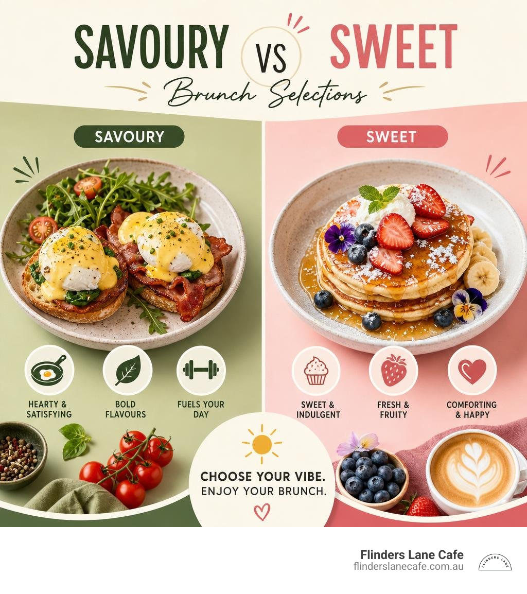 savoury vs sweet brunch selections infographic infographic
