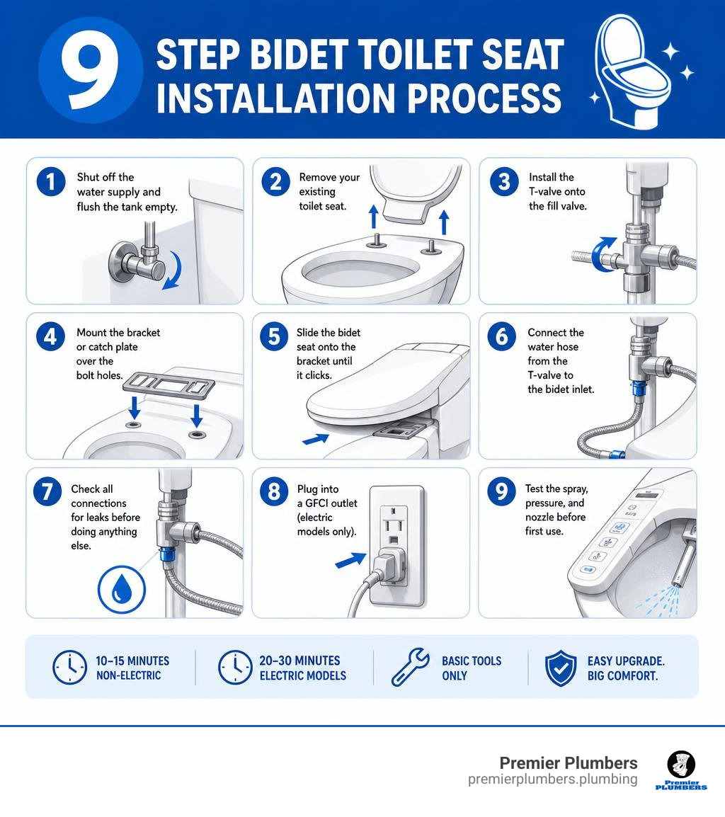 9-step bidet toilet seat installation process infographic infographic 9-step bidet toilet seat installation process infographic infographic