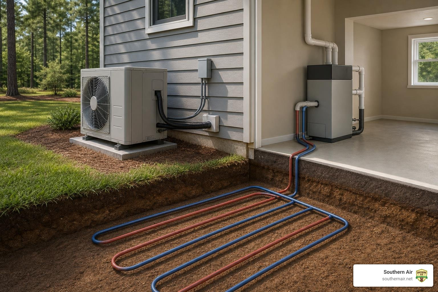 Clear comparison of air-source and ground-source heat pump installations Clear comparison of air-source and ground-source heat pump installations