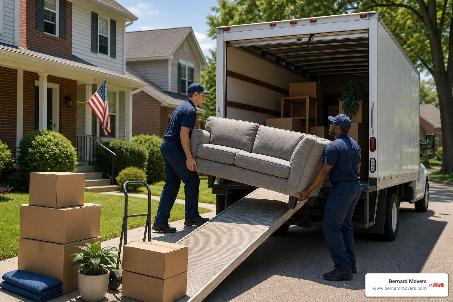 professional movers loading a truck in Illinois professional movers loading a truck in Illinois