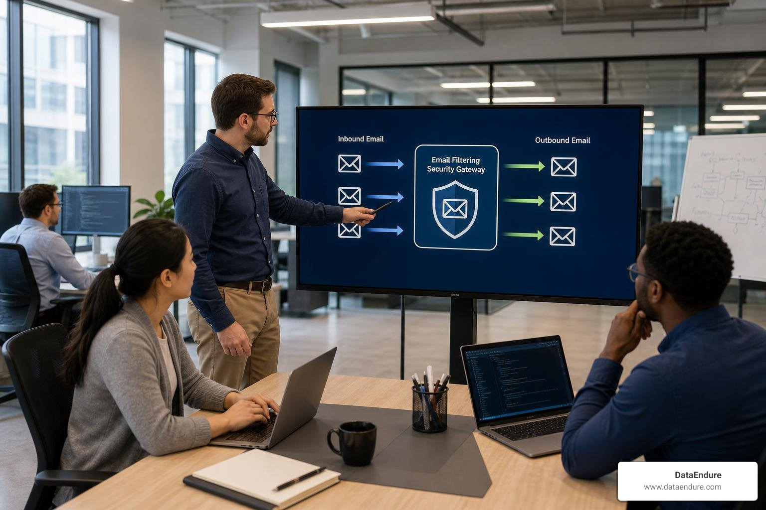 Inline email filtering scanning inbound and outbound traffic flows Inline email filtering scanning inbound and outbound traffic flows