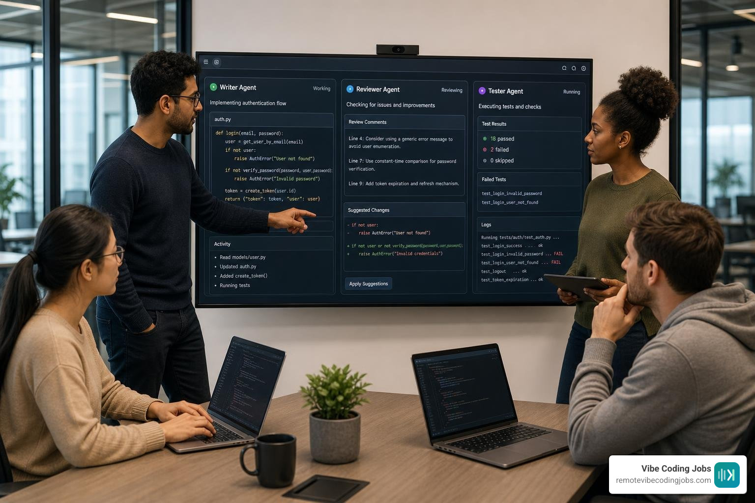 Modern multi-agent AI code review and validation workflow