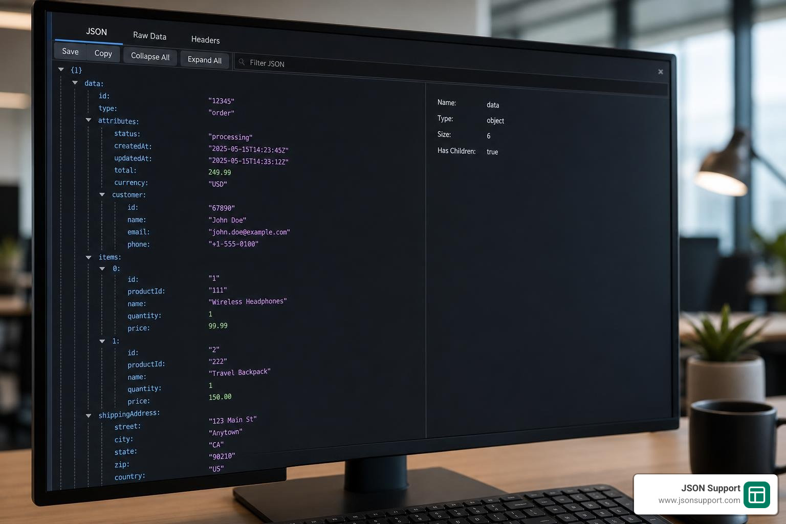 json tree view