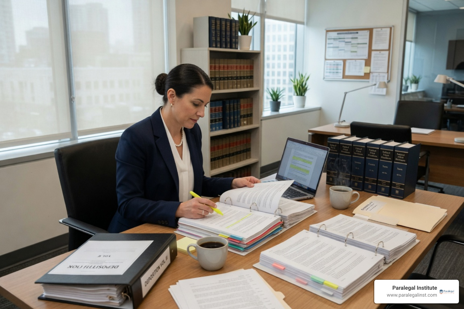 Students actively participating in a live online legal class with an instructor