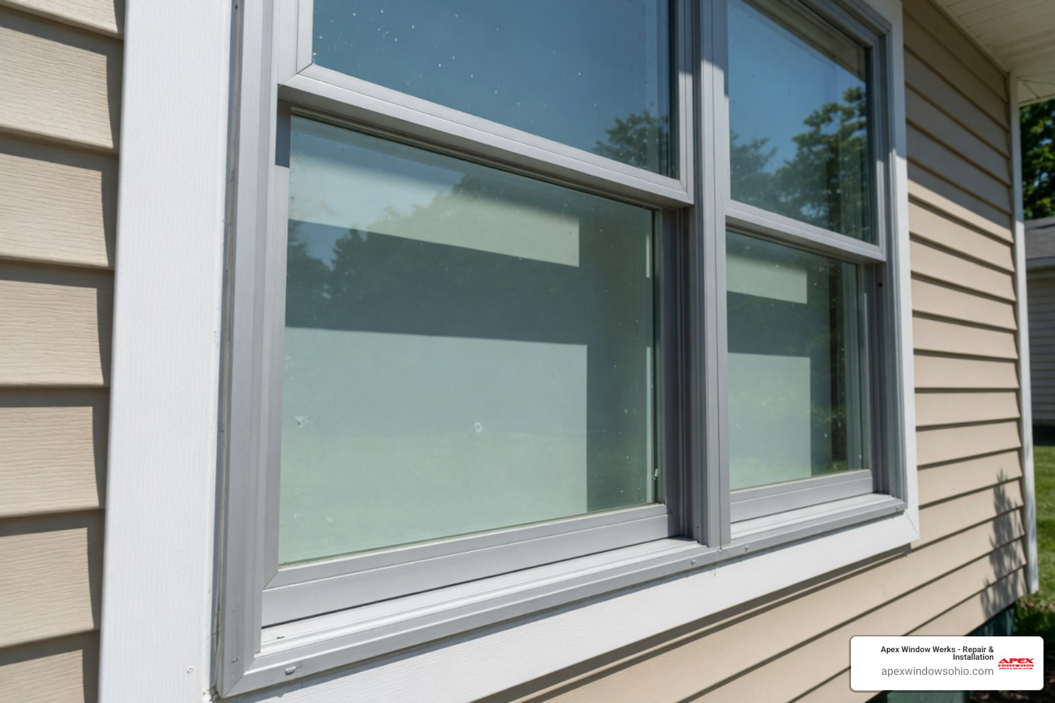 damaged window frame