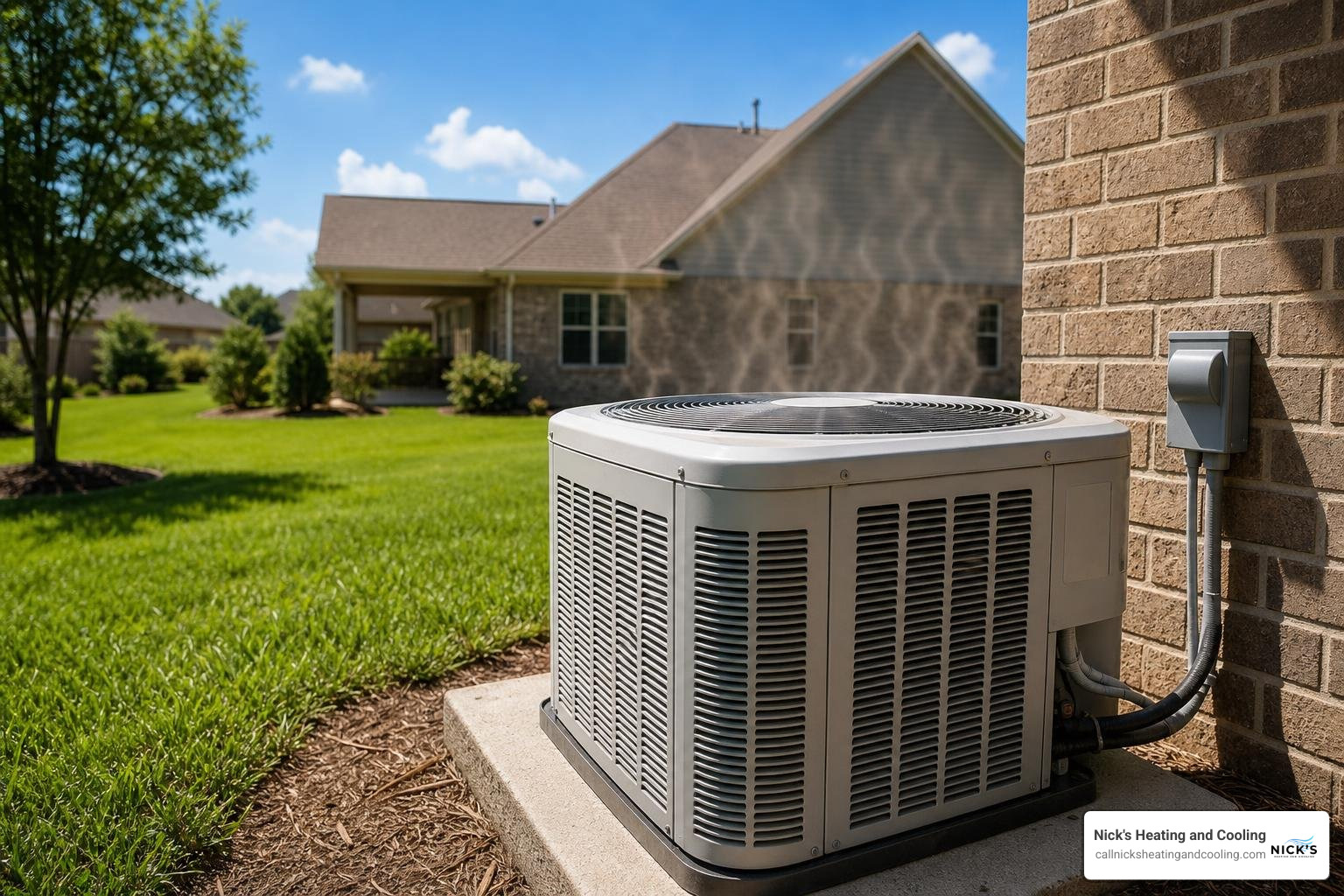 Outdoor AC unit working hard during a hot Hoover summer Outdoor AC unit working hard during a hot Hoover summer