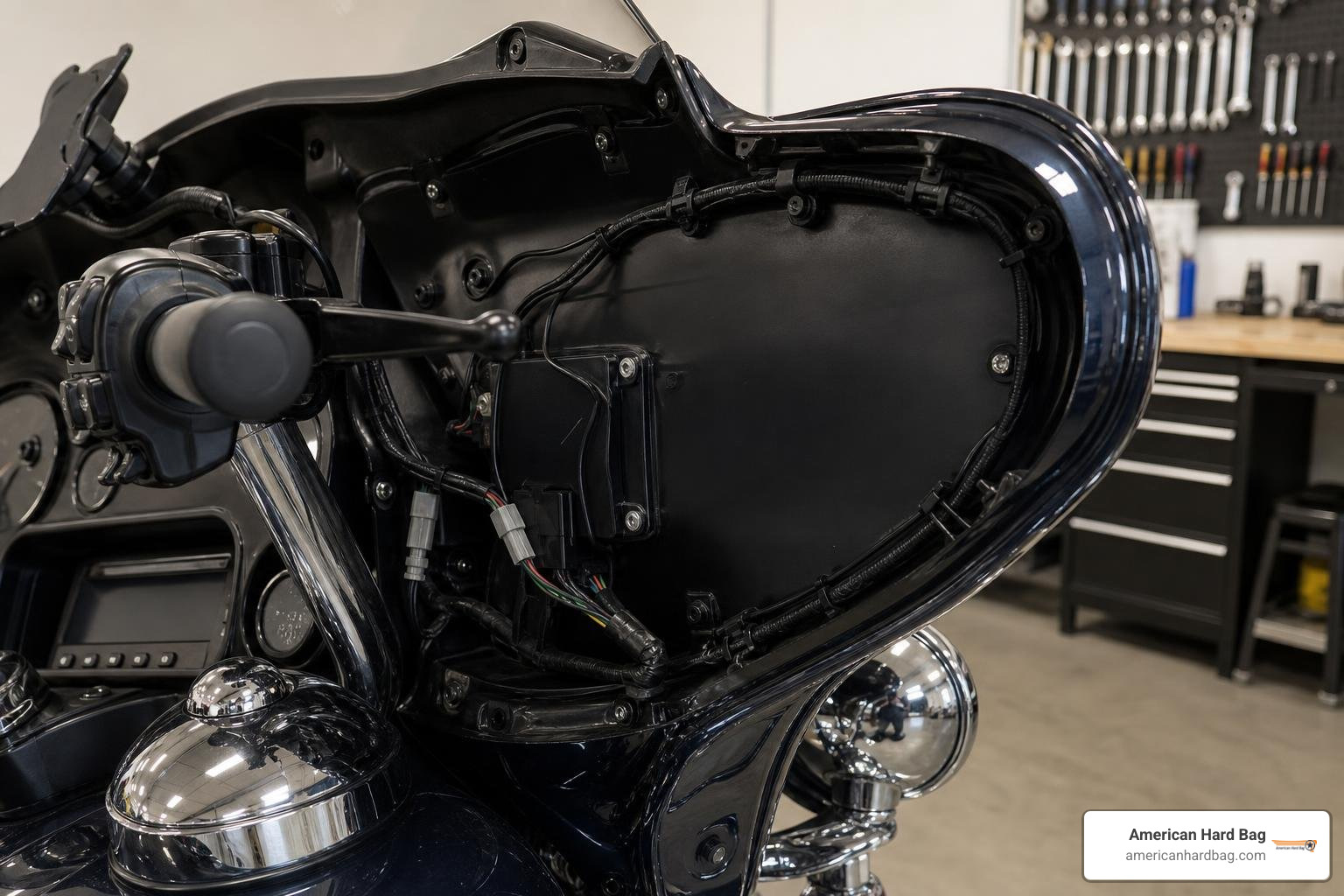 clean inner fairing antenna installation