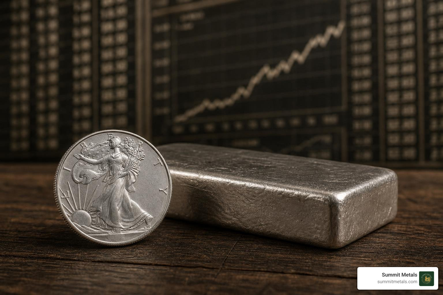 Historical silver price performance chart over multiple decades