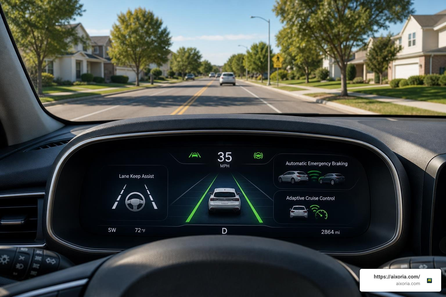 Vehicle safety features and advanced driver assistance systems that lower premiums
