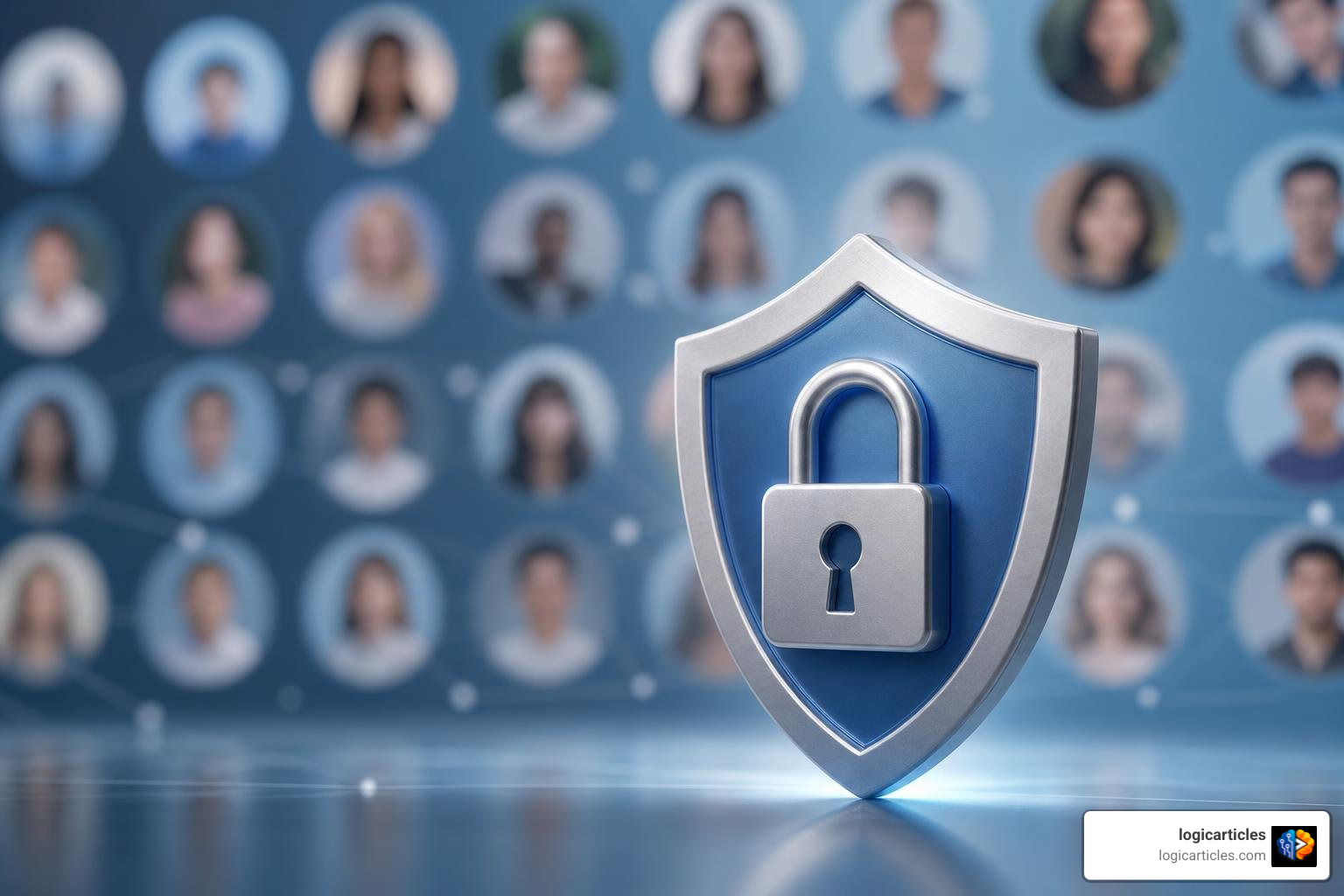Data privacy and security concept illustration