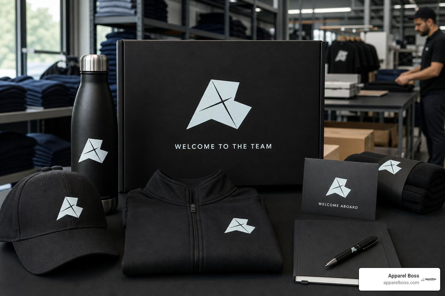 Custom branded apparel and merchandise by Apparel Boss