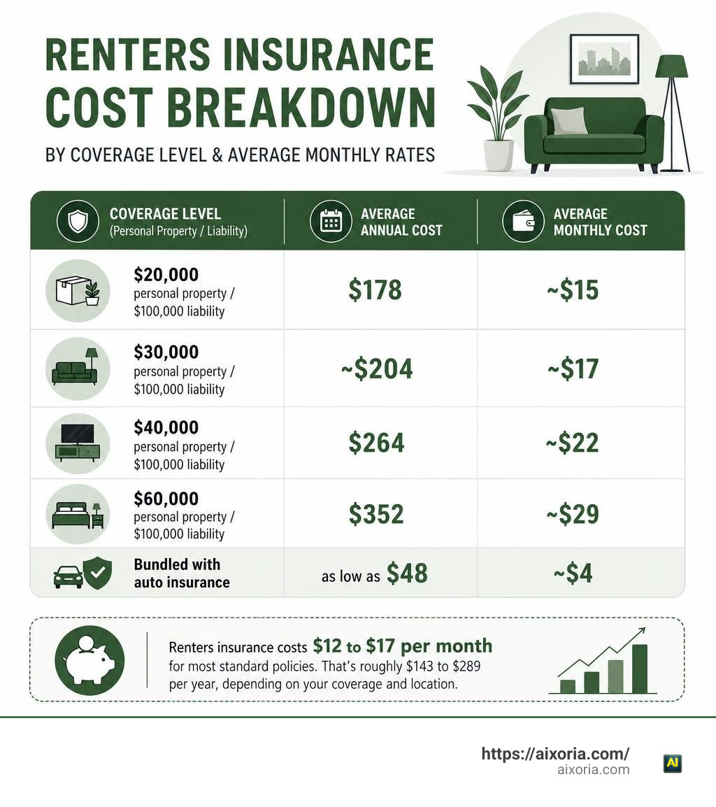 Allstate renters insurance cost breakdown by coverage level and average monthly rates infographic infographic Allstate renters insurance cost breakdown by coverage level and average monthly rates infographic infographic