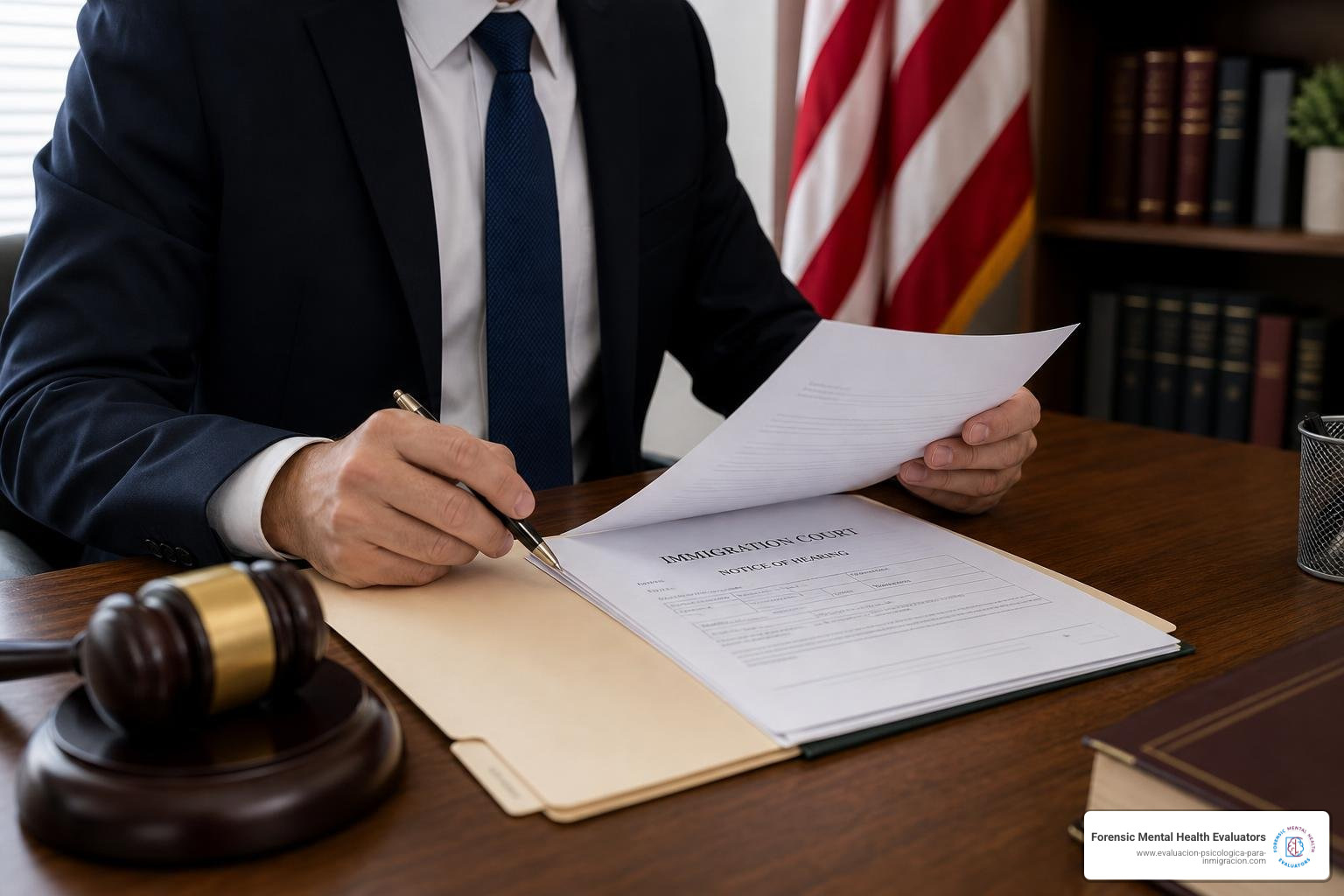 Reviewing legal documents for immigration court