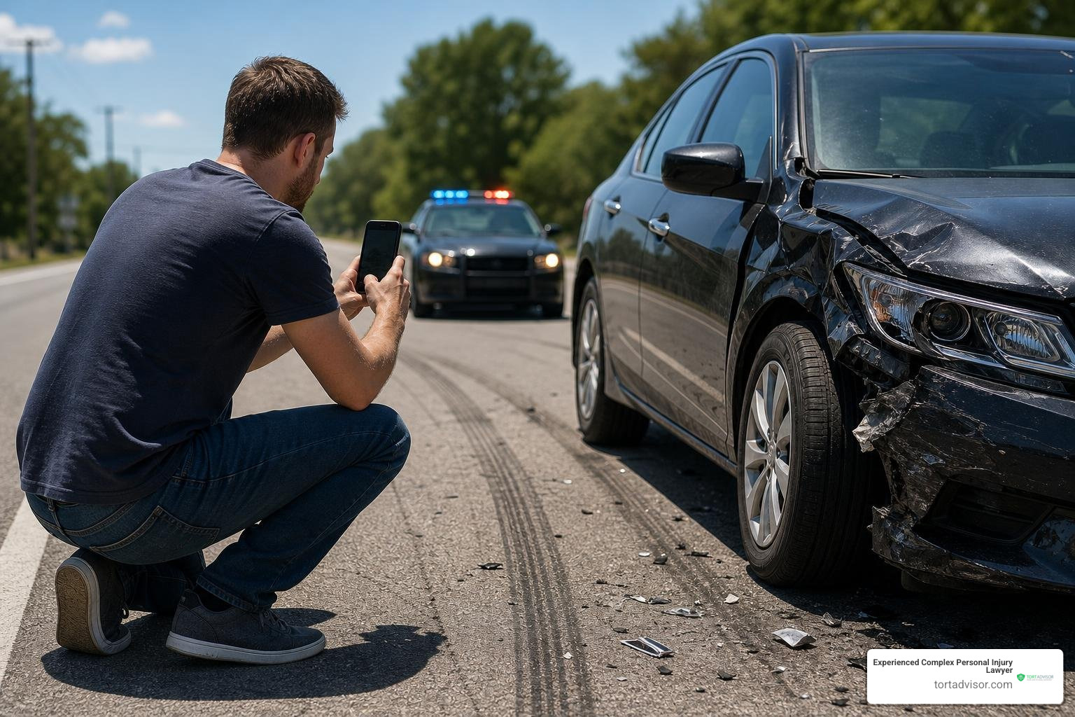 documenting car damage at the scene documenting car damage at the scene
