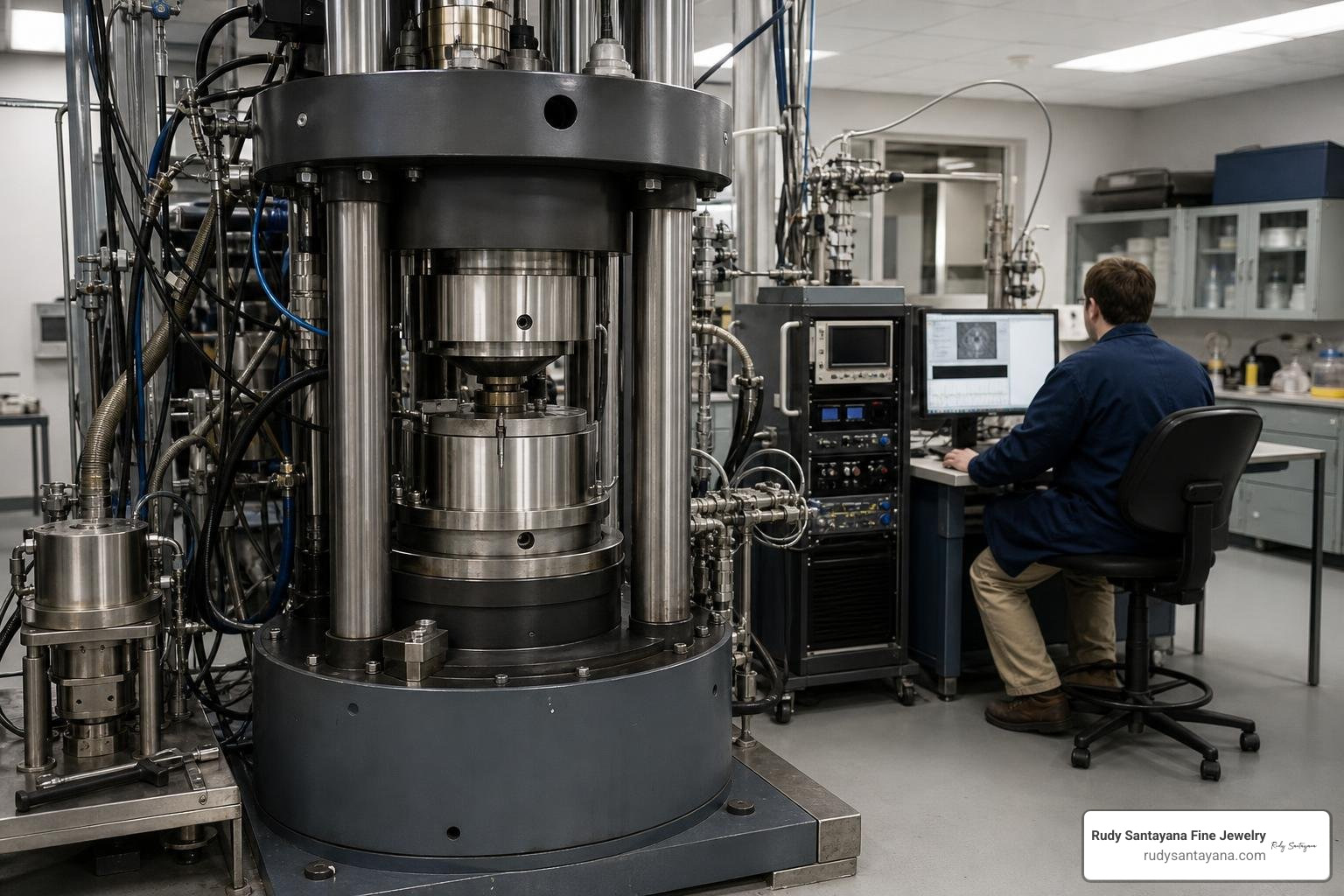 high-pressure laboratory equipment used for melting diamonds high-pressure laboratory equipment used for melting diamonds
