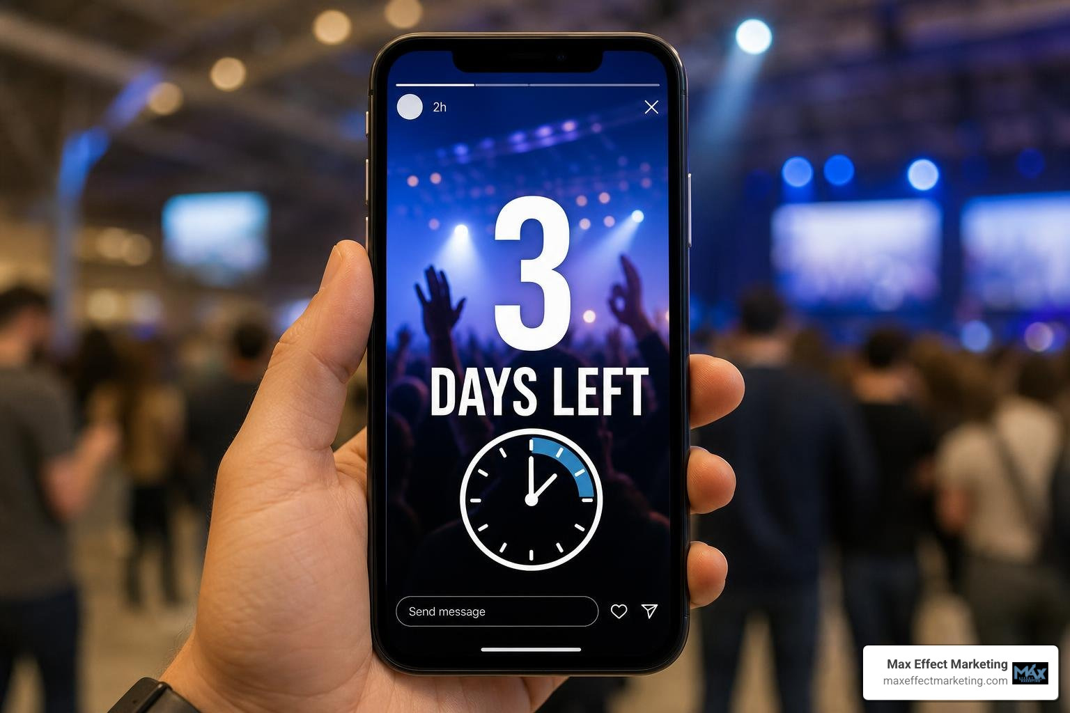 Engaging social media countdown post