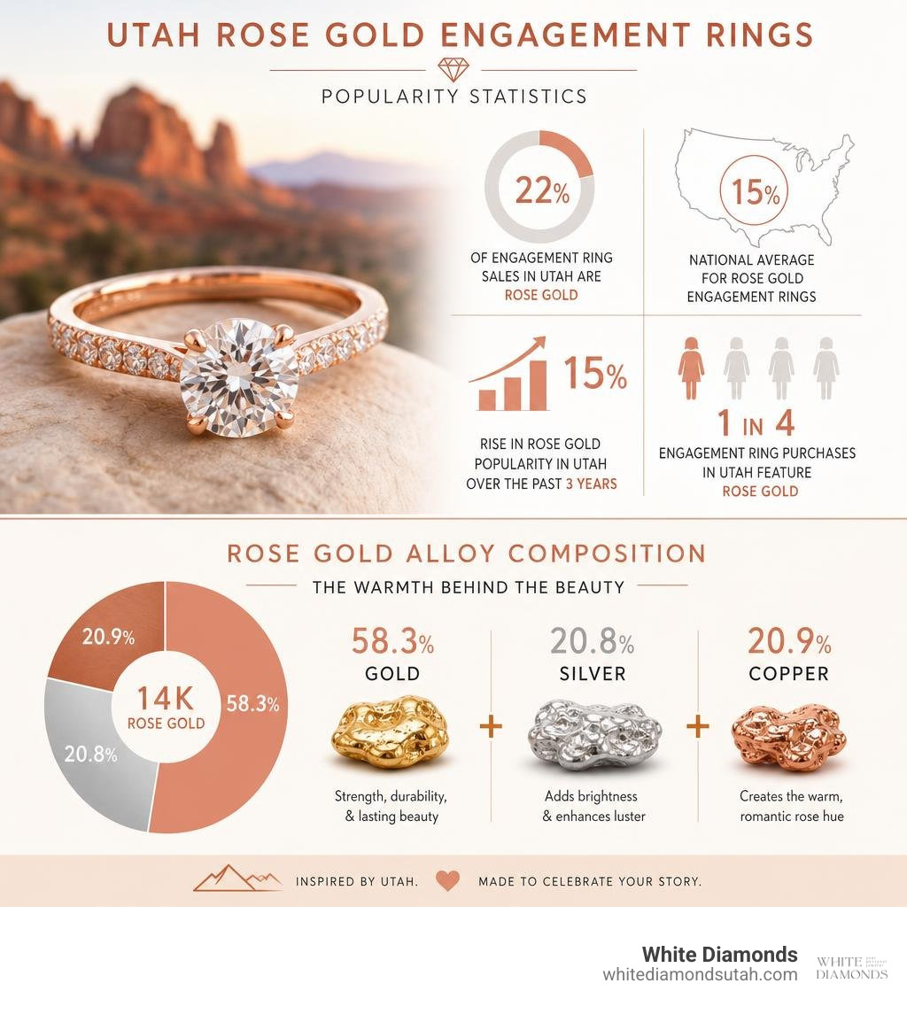 Utah rose gold engagement ring popularity statistics and alloy composition infographic infographic Utah rose gold engagement ring popularity statistics and alloy composition infographic infographic