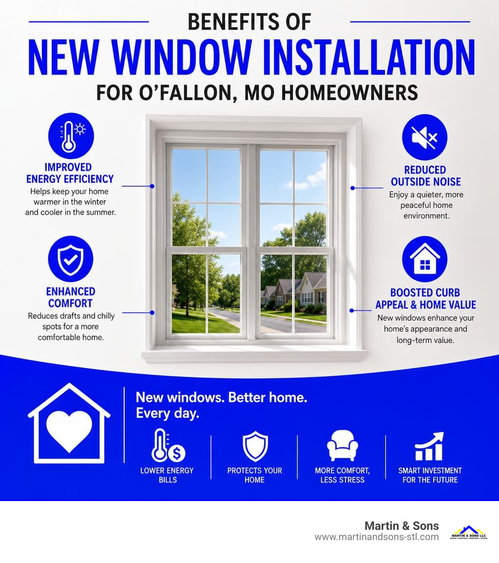 Benefits of new window installation for O'Fallon MO homeowners infographic infographic Benefits of new window installation for O'Fallon MO homeowners infographic infographic