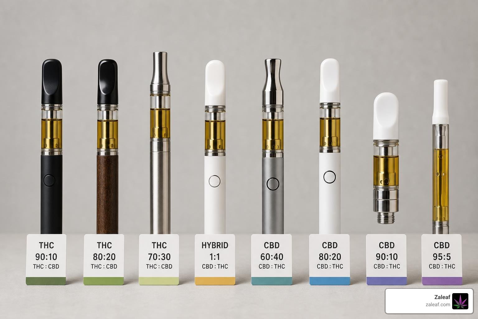 different vape cartridges and devices showing varying cannabinoid ratios different vape cartridges and devices showing varying cannabinoid ratios