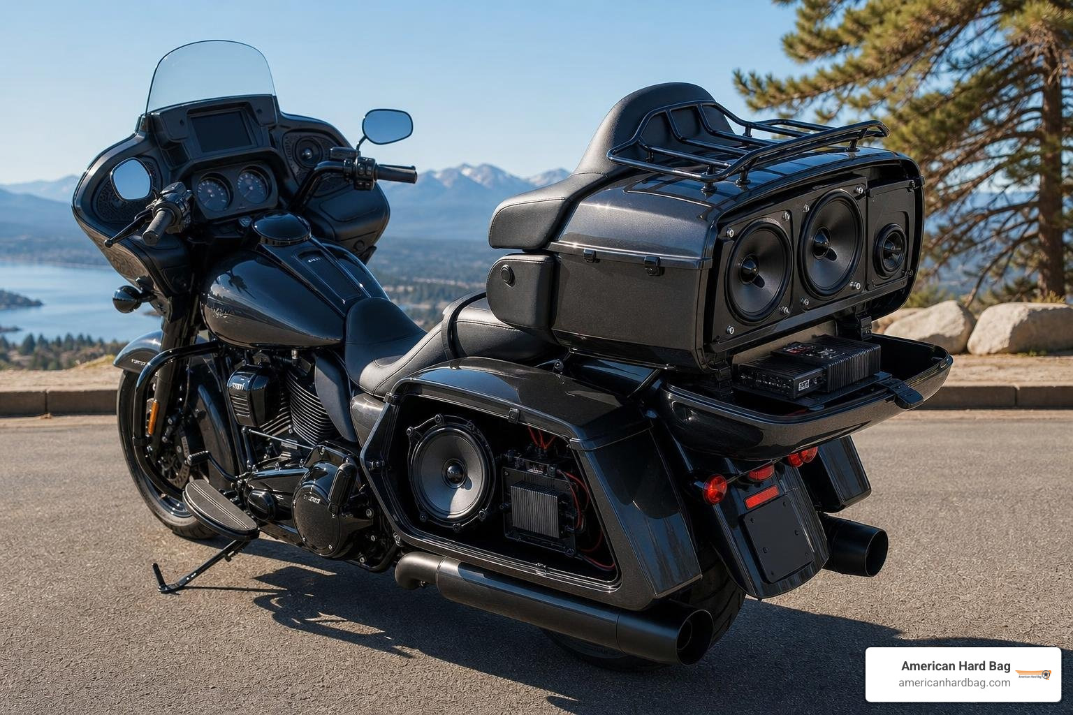 custom motorcycle audio setup