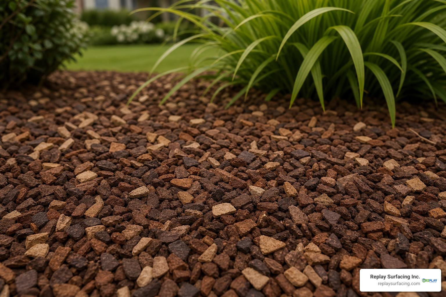 High-quality earthtone rubber nuggets showing wire-free texture
