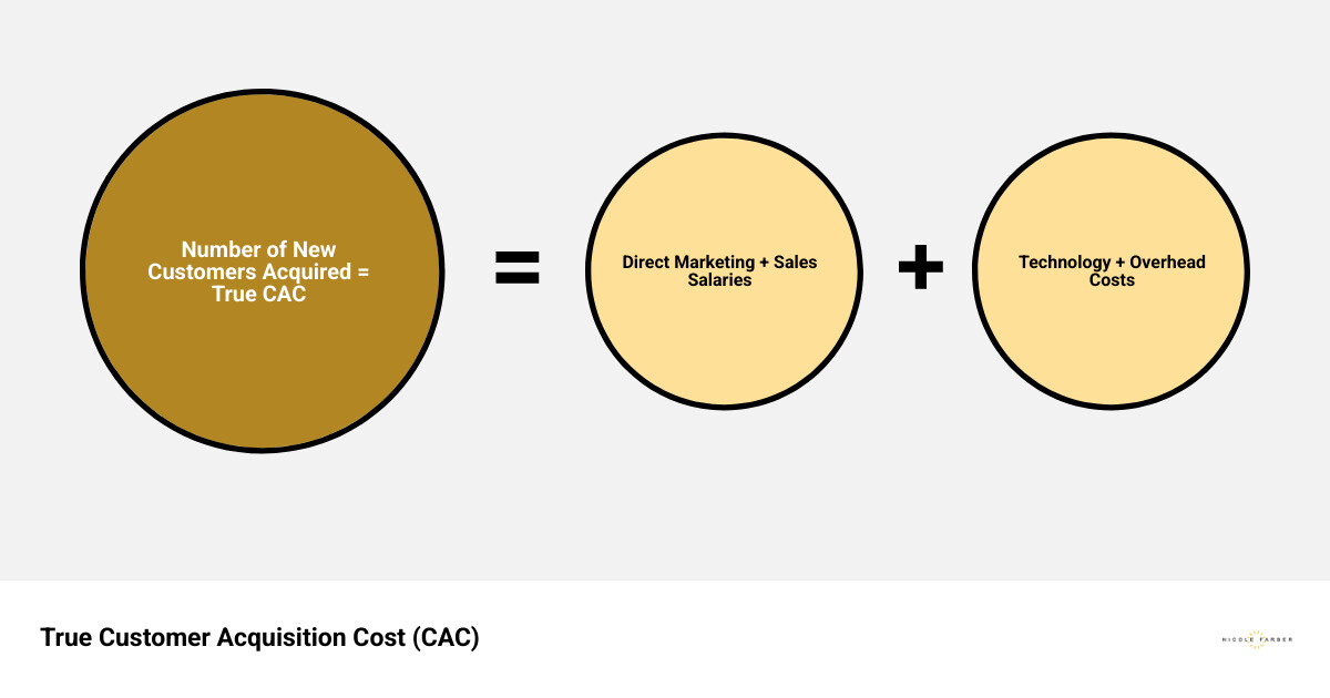 Customer Acquisition Cost CAC Formula Infographic infographic