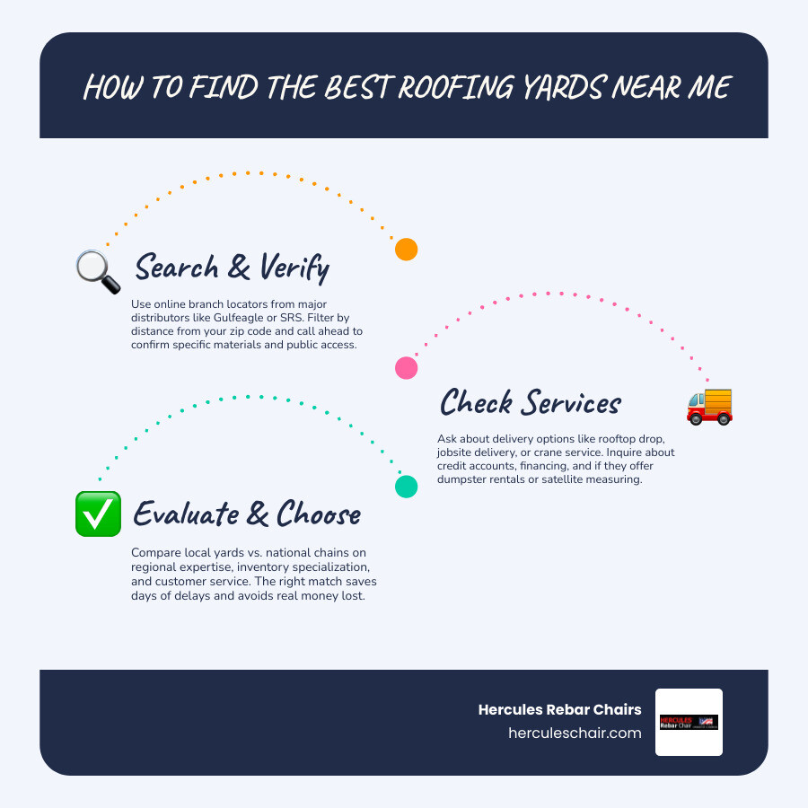 How to choose a roofing yard near you: key criteria, services, and what to look for infographic