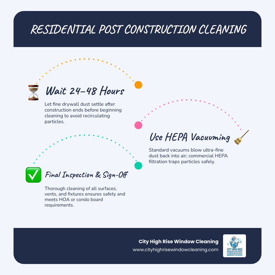Infographic: post-construction cleaning phases, timeline, and costs for residential properties infographic Infographic: post-construction cleaning phases, timeline, and costs for residential properties infographic