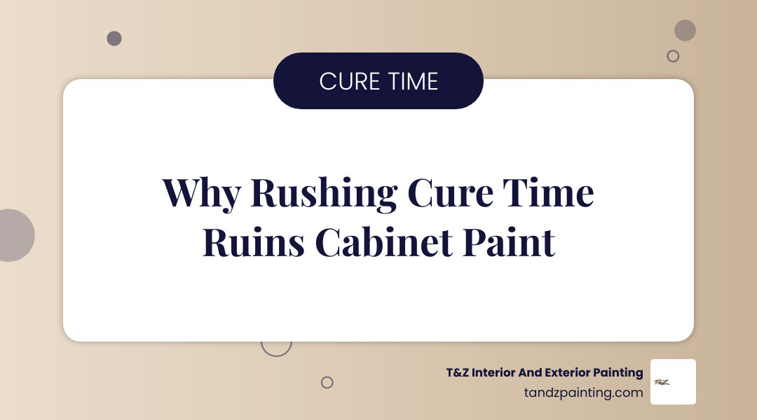 Infographic comparing top cabinet paints by recoat time, cure time, and durability rating infographic Infographic comparing top cabinet paints by recoat time, cure time, and durability rating infographic