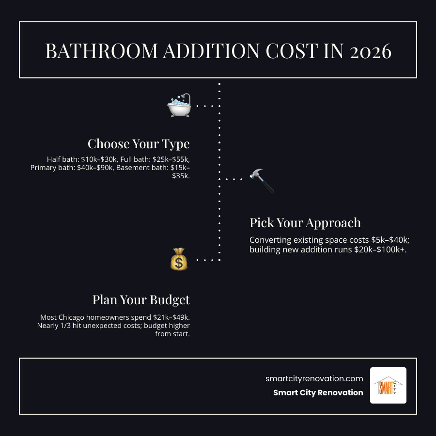 bathroom addition cost breakdown infographic: types, cost ranges, and key factors infographic bathroom addition cost breakdown infographic: types, cost ranges, and key factors infographic