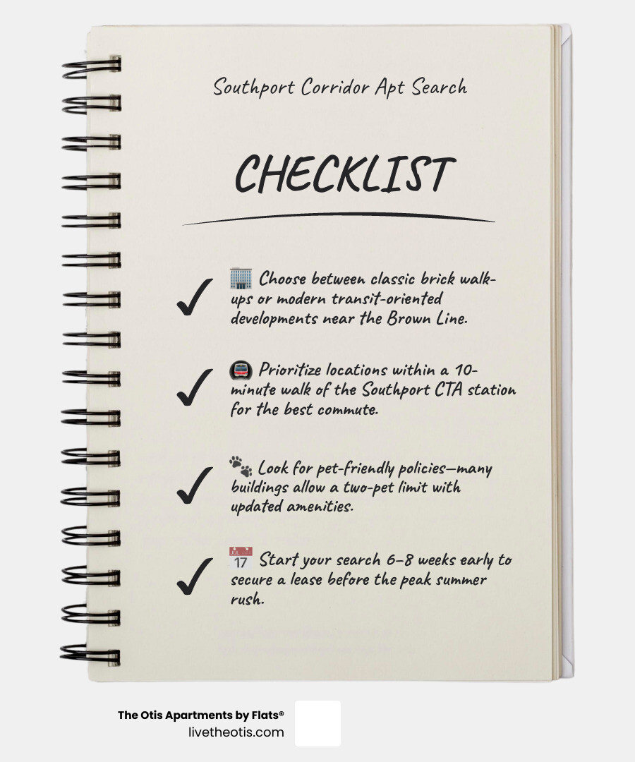 5 steps to find an apartment in the Southport Corridor infographic 5 steps to find an apartment in the Southport Corridor infographic